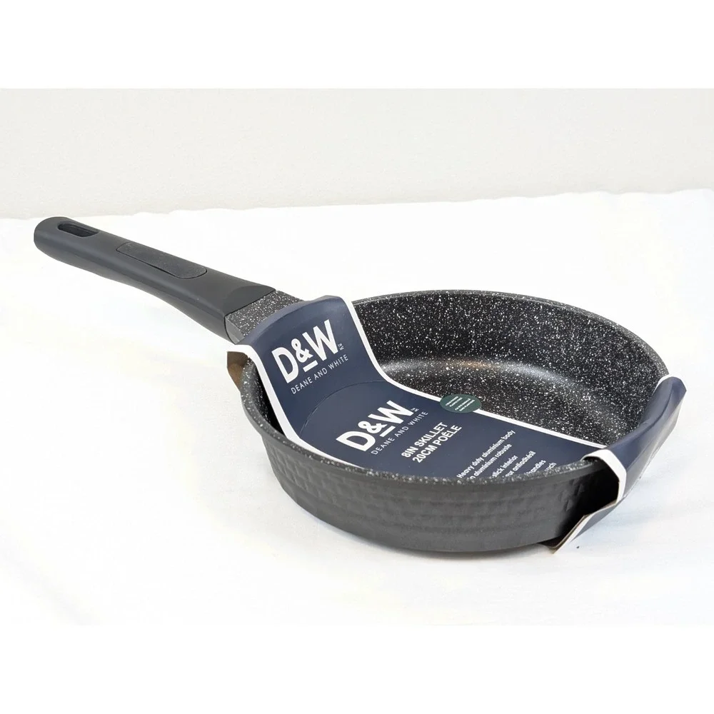 D&W Frying Pan 8 Inch Nonstick FRY Skillet Black Deane & White Premium Cookware